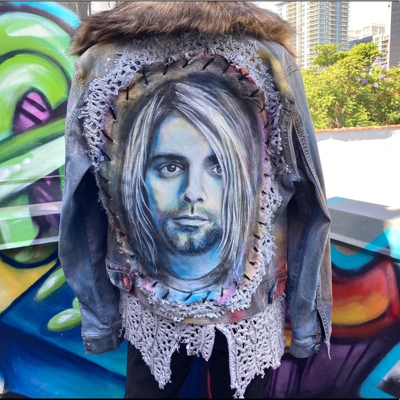 kurt cobain denim jacket